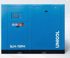 CẬP BẾN LÔ MÁY NÉN KHÍ TRỤC VÍT UNICOL SLM-75PM (75kW/100HP) MỚI NHẤT